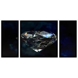 تابلو بکلیت طرح الماس و جواهر مدل B-bu3521 مجموعه 3 عددی