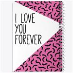 دفتر ژورنال نویسی 50 برگ خندالو مدل نقطه ای طرح I Love You Forever کد N264