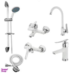 ست شیرآلات حکمت نشان مدل سانلی پلاس SK مجموعه 6 عددی