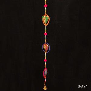 آویز برنجی و پارچه هندی کد  6233-12