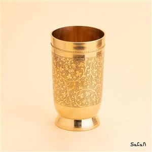 لیوان برنجی طلایی مدل ارکیده کد  5152