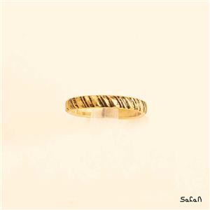 حلقه برنجی نازک طلایی هندی زنانه کد  11170-05