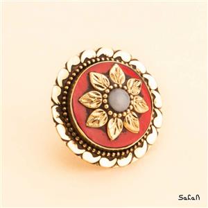 انگشتر باز شقایق زنانه کد  11191-01