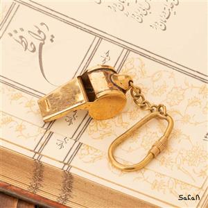 جاکلیدی برنجی هندی طلایی سوت داور