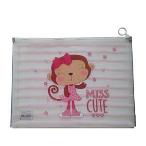 پوشه مدل زیپ دار طرح میمون کیوت