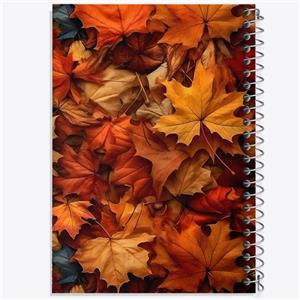 دفتر ژورنال نویسی 50 برگ خندالو مدل نقطه ای طرح پاییز کد F1318