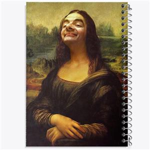 دفتر ژورنال نویسی 50 برگ خندالو مدل نقطه ای طرح مستربین مونالیزا کد F1286