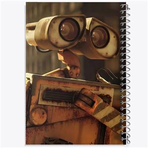 دفتر ژورنال نویسی 50 برگ خندالو مدل نقطه ای طرح وال ای (WALL-E) کد F1381