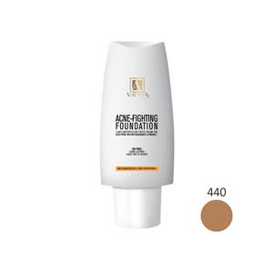 کرم پودر مات آموتیا مدل Acne Fighting شماره AF440 رنگ DESERT BEIGE حجم 30 میل