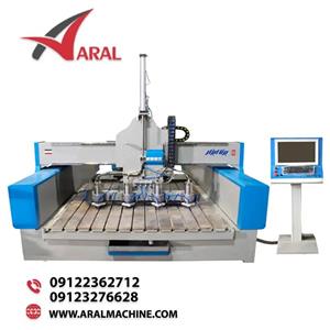 دستگاه CNC فرز تخت و روتاری سنگ نوید