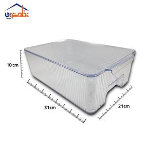 باکس نظم دهنده شفاف هیوا درب دار بزرگ
