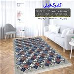 گلیم فرش ماشینی کاشان-طرح گلبرگ 