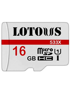 کارت حافظه microSDHC لوتوس مدل 533X کلاس 10 استاندارد UHS-I سرعت 100MBps ظرفیت 16 گیگابایت