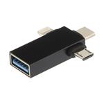 مبدل OTG لایتنینگ/USB-C/MicroUSB مدل P01