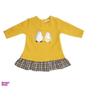 پیراهن دخترانه فیورلا مدل دو پنگوئن کد 24501-34501