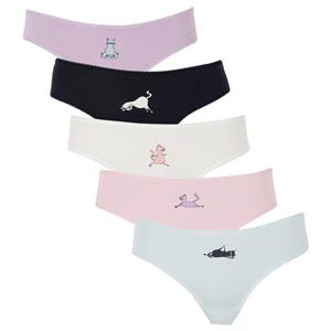 شورت زنانه دفکتو مدل 499PN350 CAT مجموعه 5 عددی