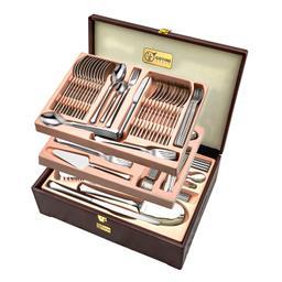 سرویس قاشق و چنگال 142 پارچه جی فی نی مدل 458