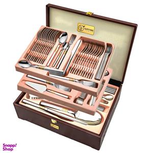 سرویس قاشق و چنگال 143 پارچه جی فی نی مدل 08