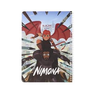 دفتر مشق 100 برگ سم طرح Nimona