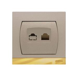 سوکت شبکه cat6 رنگی مدل دلتا ویرا الکتریک