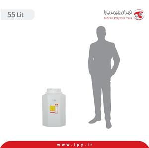 مخزن آب 55 لیتری عمودی منشوری تک لایه تهران پلیمر یارا