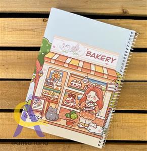 دفتر خطدار 60 برگ پیتیکو طرح دختر کد 316