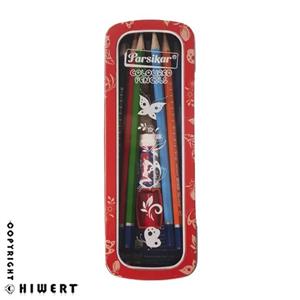 مداد رنگی 12 رنگ پارسیکار مدل jm895-12 به همراه تراش و پاکن