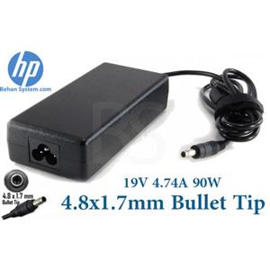 شارژر HP مدل 90 وات 19V 4.74A فیش بولت 4.8x1.7 میلی متر 