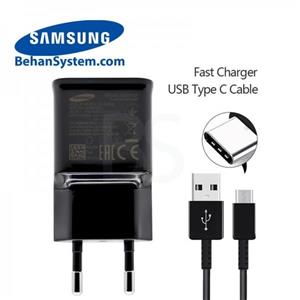 شارژر سریع اصلی موبایل سامسونگ Galaxy A8 Plus 2018 به همراه کابل USB-C اصلی