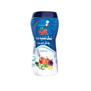 نمک تصفیه شده یددار گلها قوطی 500gr