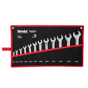 مجموعه 12 عددی آچار یک سر تخت یک سر رینگ رونیکس مدل Ronix RH-2158