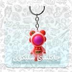 جاکلیدی سیلیکونی خرگوش فضانورد قرمز | Astronaut Bunny Keychain