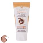 کرم ضد آفتاب رنگی سان سیف SPF 50 مدل Viti-Sense-02 ‌مناسب پوست‌های حساس حجم 50 میلی لیتر