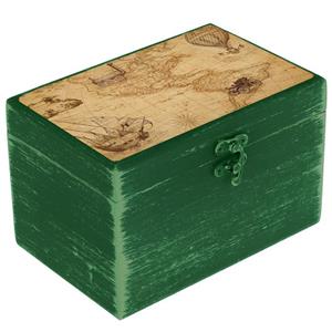 جعبه هدیه دست‌ساز مدل هنری طرح نقشه کهن کد WB066