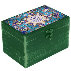 جعبه هدیه دست‌ساز طرح کاشی کد WB075