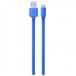 Amplify linkded micro usb braided cable-AM-20002-BKBL- blue