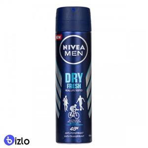 اسپری مردانه نیوا مدل DRY FRESH حجم 150 میل NIVEA