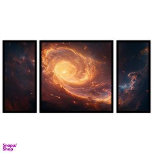 تابلو بکلیت طرح فضا و کهکشان مدل B-bu3111 مجموعه 3 عددی