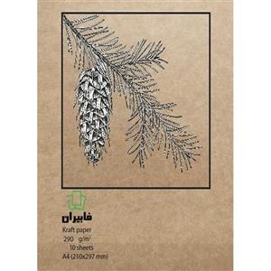 مقوا A3 کرافت فابیران مدل دورو کد 200g50A3 بسته 50 عددی