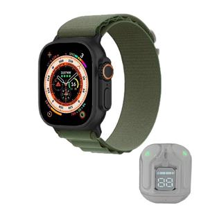 ساعت هوشمند مدل WS-73 ULTRA 2 با قابلیت صفحه نمایش رنگی و لمسی، کنترل موسیقی، کنترل سطح اکسیژن خون، مکالمه با بلوتوث، پشتیبانی از زبان فارسی و امکان تغییر تم ساعت و بند سلیکونی به همراه هدفون