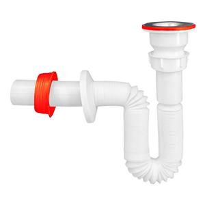 سیفون ظرفشویی نسیم نقش جهان مدل تک کششی 90 سانت کد 1010006