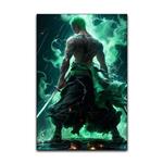 تابلو شاسی گوفی مدل زورو انیمه وان پیس  طرح One Piece Zoro کد GRN42