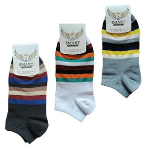 جوراب ساق کوتاه مردانه مدل SMART کد 01 بسته سه عددی