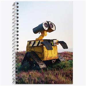 دفتر زبان 50 برگ خندالو مدل سه خط طرح وال ای (WALL-E) کد F725