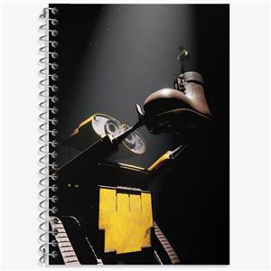 دفتر زبان 50 برگ خندالو مدل سه خط طرح وال ای (WALL-E) کد F978