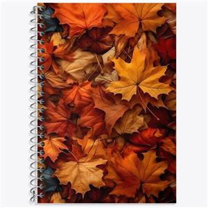 دفتر زبان 50 برگ خندالو مدل سه خط طرح پاییز کد F1318