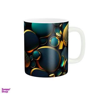 ماگ طرح مینیمال رنگین کمانی کد 123