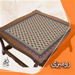 رومیزی مخمل لمینت دار لیزری ایران خاتون در ابعاد (۹۰ در ۹۰ ) کد ۵۶