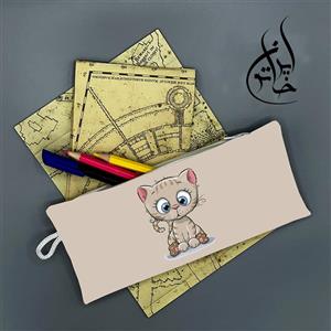 جامدادی کودکانه مخمل با زیپ ایران خاتون در ابعاد (۱۱ در ۲۲) کد ۴