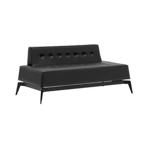 مبل نظری دونفره کئوپس بدون دسته  روکش چرمی